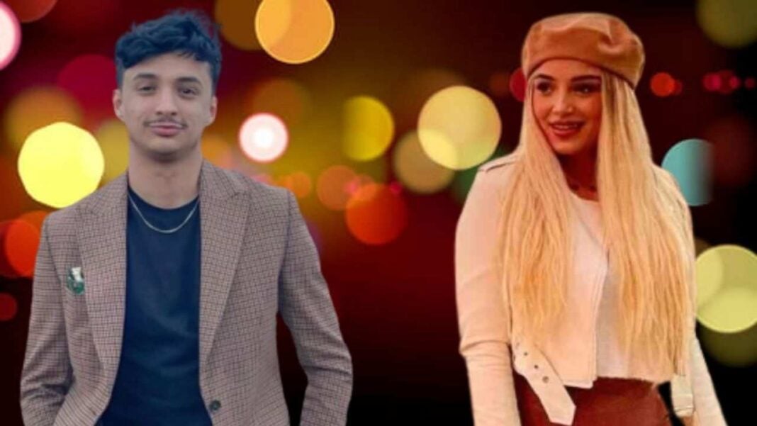 Rifka révèle le salaire d’un influenceur en Algérie Jeunes adultes souriants lors d'une soirée avec lumières colorées.