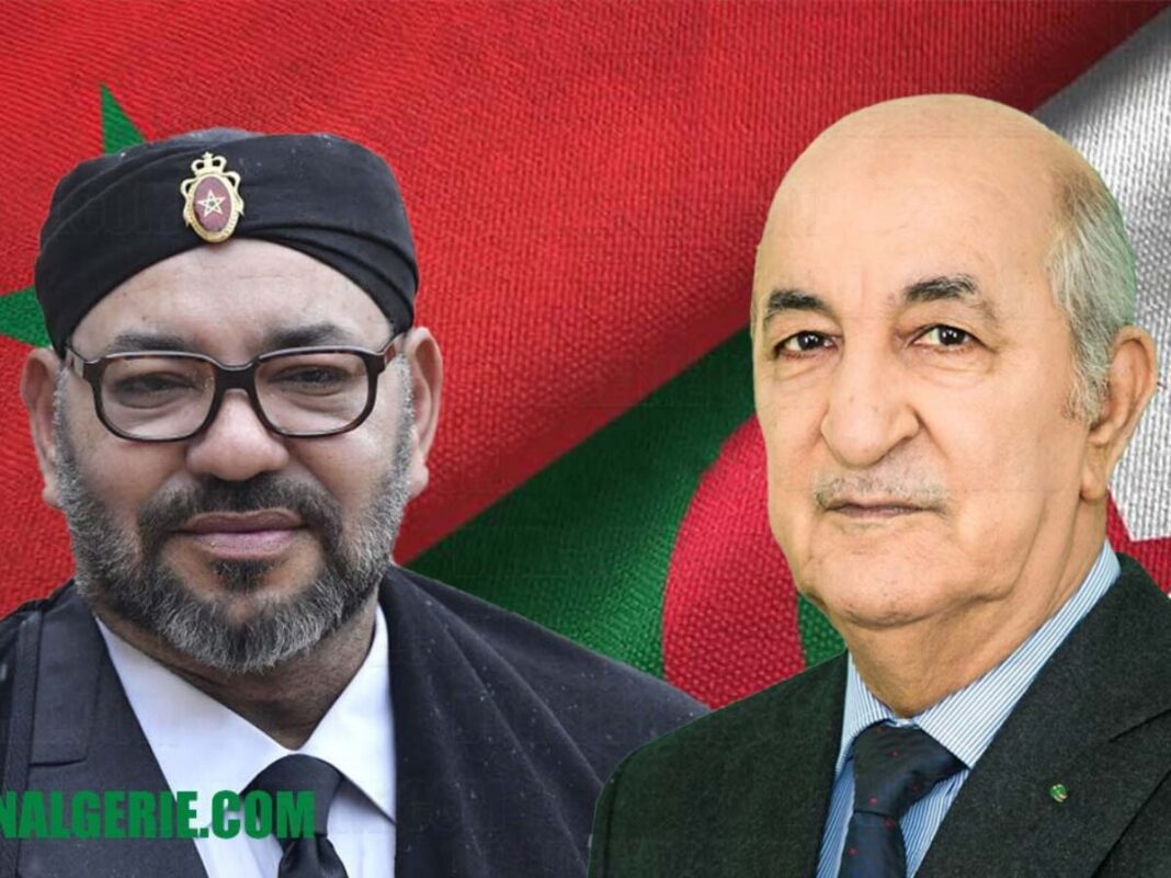 Sahara occidental : la France dit « oui » au Maroc et risque de perdre l’Algérie Deux hommes politiques algériens devant un drapeau national.
