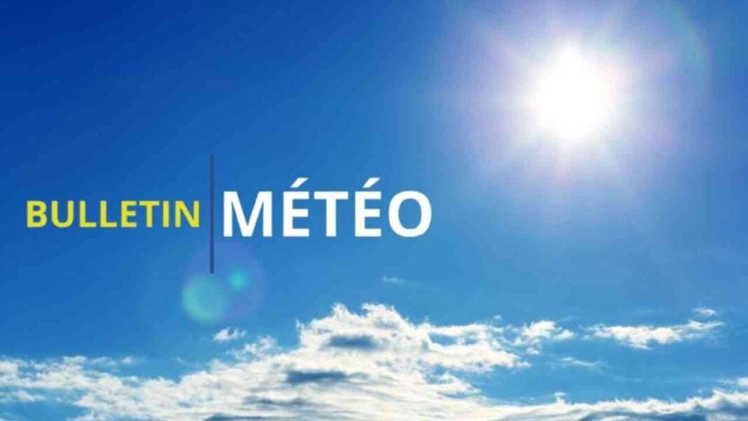 Météo : hausse des températures pour ce 28 mars en Algérie Bulletin météo ensoleillé avec ciel bleu et soleil brillant.