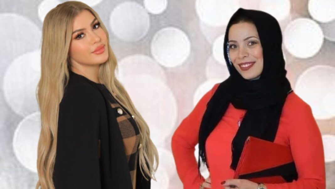Samara Yahia et Hafida Triki en discussion Samara Yahia et Hafida Triki lors d'un événement public en Algérie.
