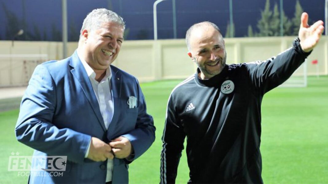 Élimination de l’Algérie: Amara sur le banc des accusés, Belmadi… Deux entraîneurs de football discutent sur le terrain d'entraînement.