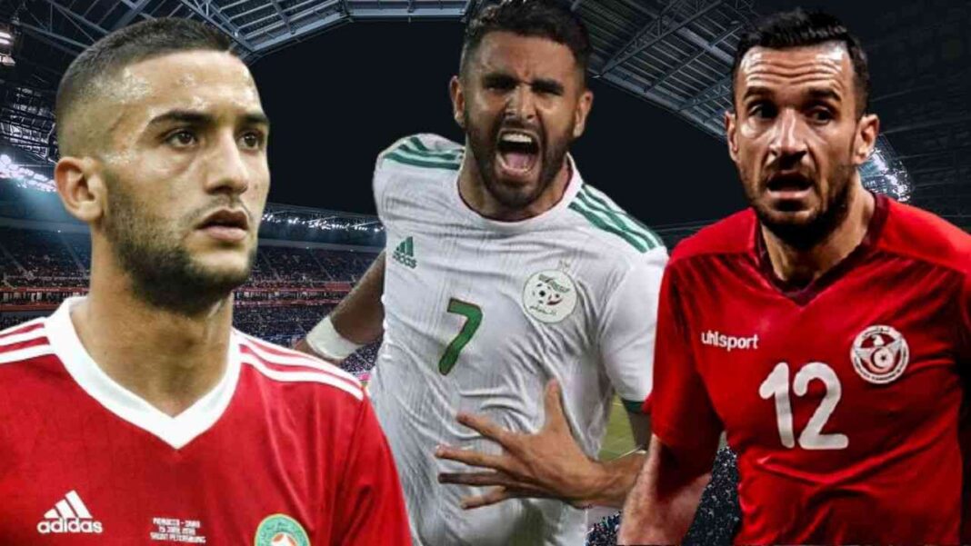 Classement FIFA: Voici la nouvelle position de l’Algérie du Maroc de la Tunisie… Trois joueurs de football en action lors d'un match international.