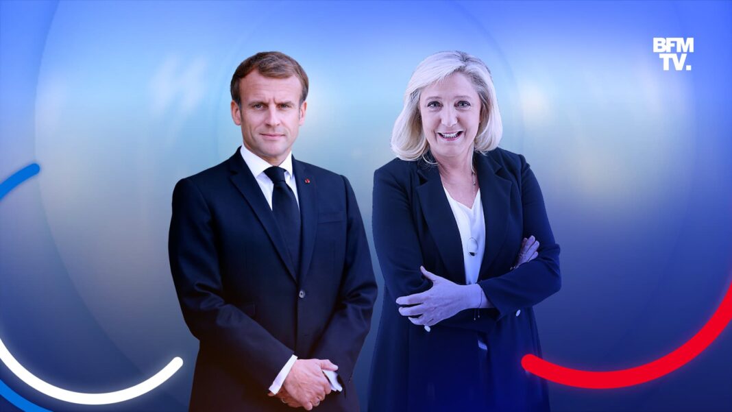 Présidentielle en France : Zemmour 6,8%, Macron et Le Pen qualifiés pour le second tour Deux candidats à la présidentielle française lors d'un débat télévisé.