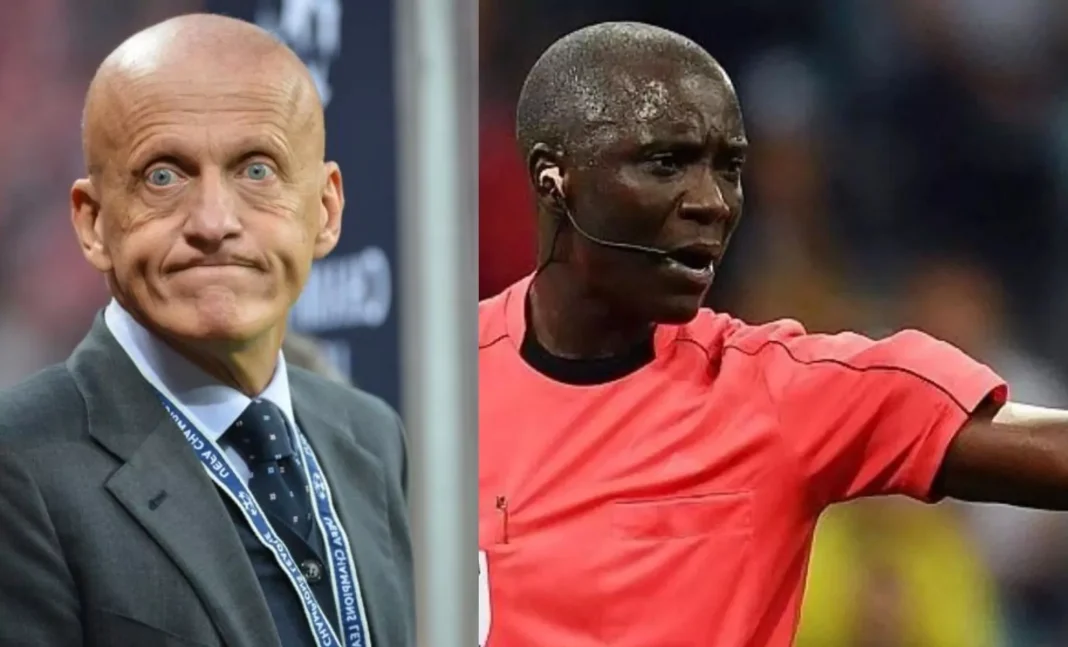 Le célèbre arbitre italien Collina défend Gassama et fait des révélations choc… L'arbitre italien Collina et le joueur Gassama en action lors d'un match.