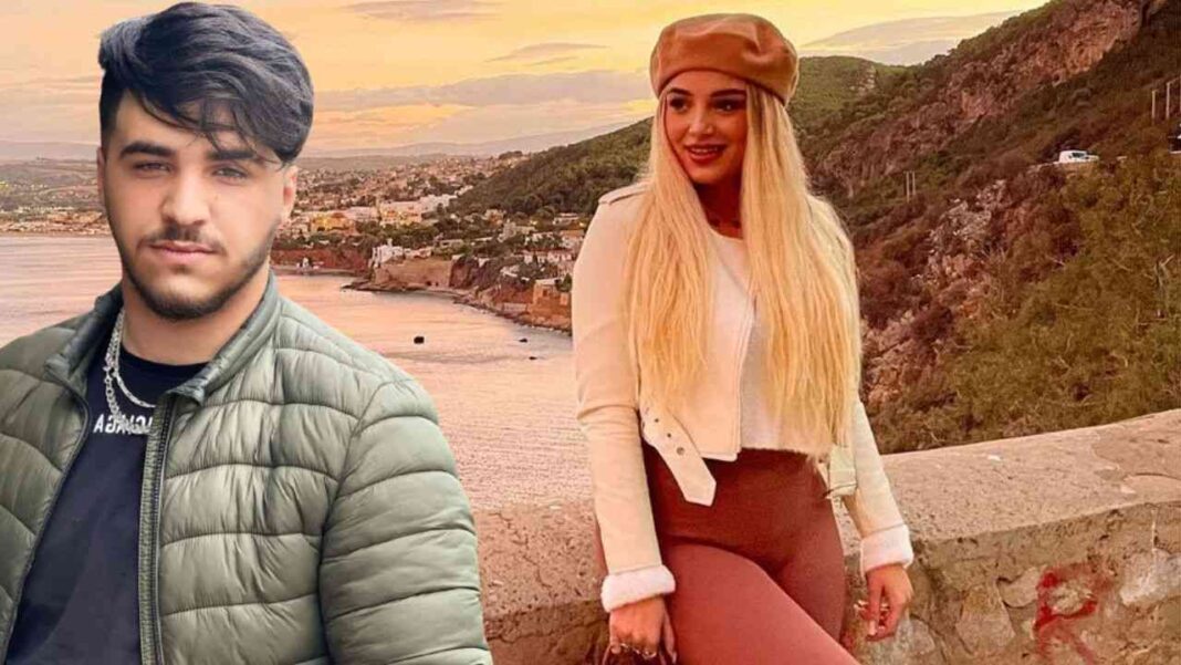 Algérie : Numidia Lezoul reçoit à nouveau un message émouvant de son frère(vidéo) Jeune homme et femme souriants avec paysage de montagne et rivière.