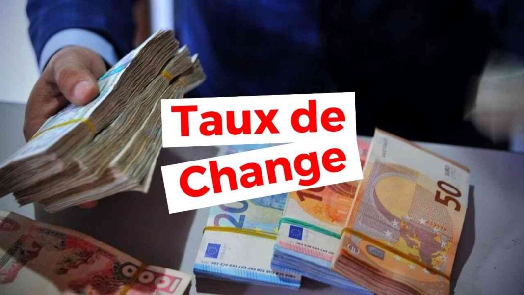 Algérie: Voici le taux de change du dinar en banque et au marché noir ce mardi 6 septembre Billets de banque en euros et dinars algériens, échange en cours.