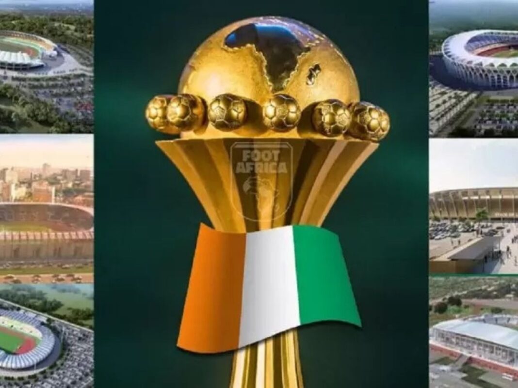 Urgent : la CAN Côte d’Ivoire 2023 vient d’être reportée Stade de la CAN Côte d’Ivoire 2023, stade de football moderne en Afrique.
