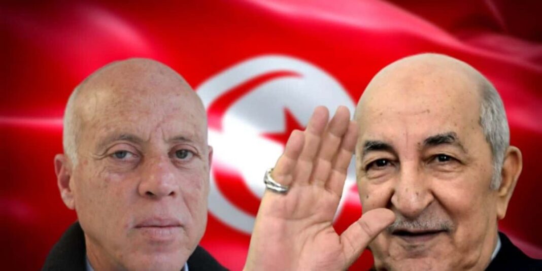 Tensions en Tunisie et en Algérie Hommes politiques tunisiens et algériens en discussion.