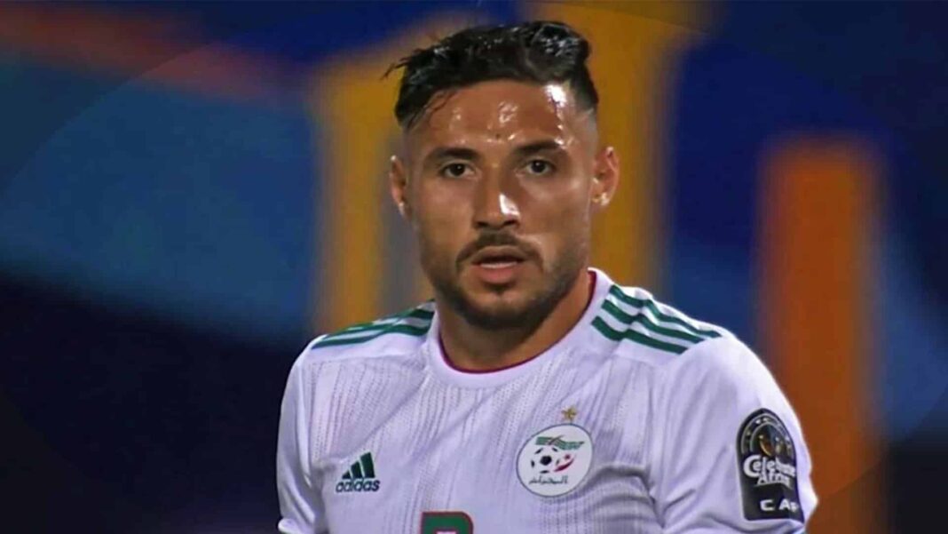 Fan envahi le terrain lors du match Algérie Nigéria avec Belaïli.