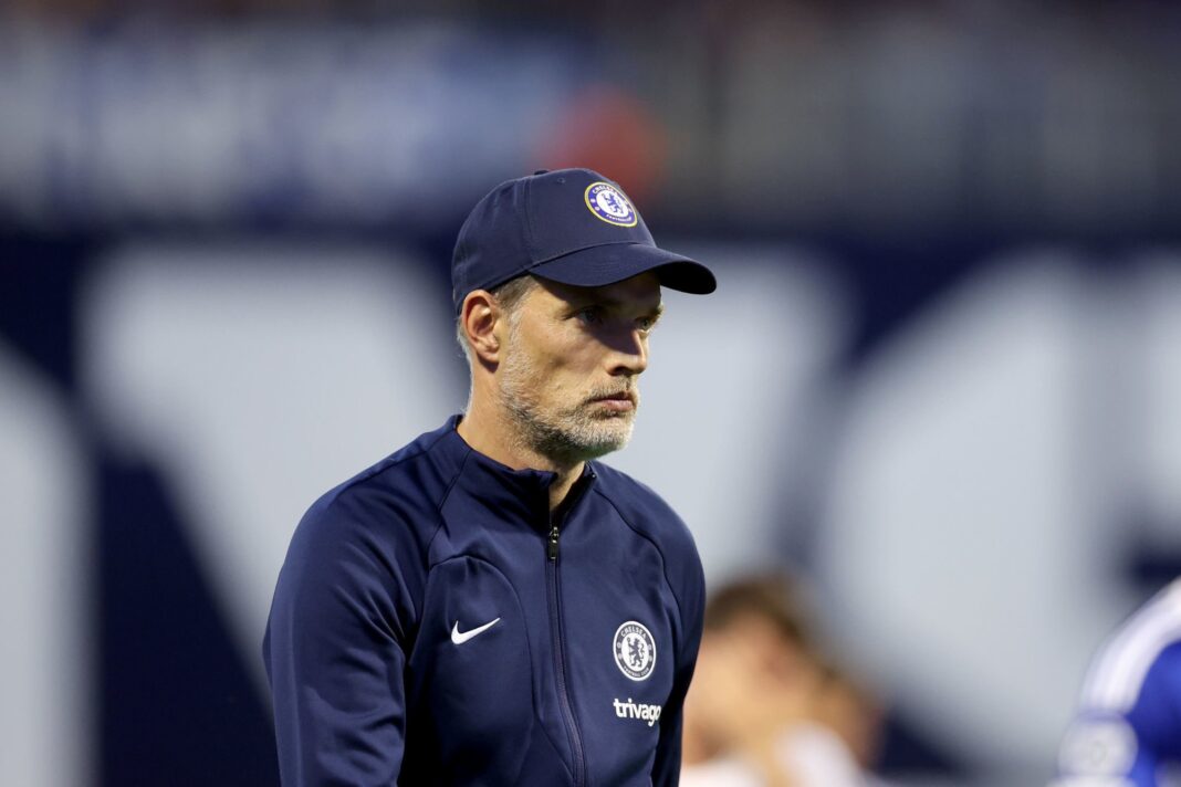 Officiel : Chelsea se sépare de Thomas Tuchel Thomas Tuchel, entraîneur de Chelsea, lors d'un match de football.