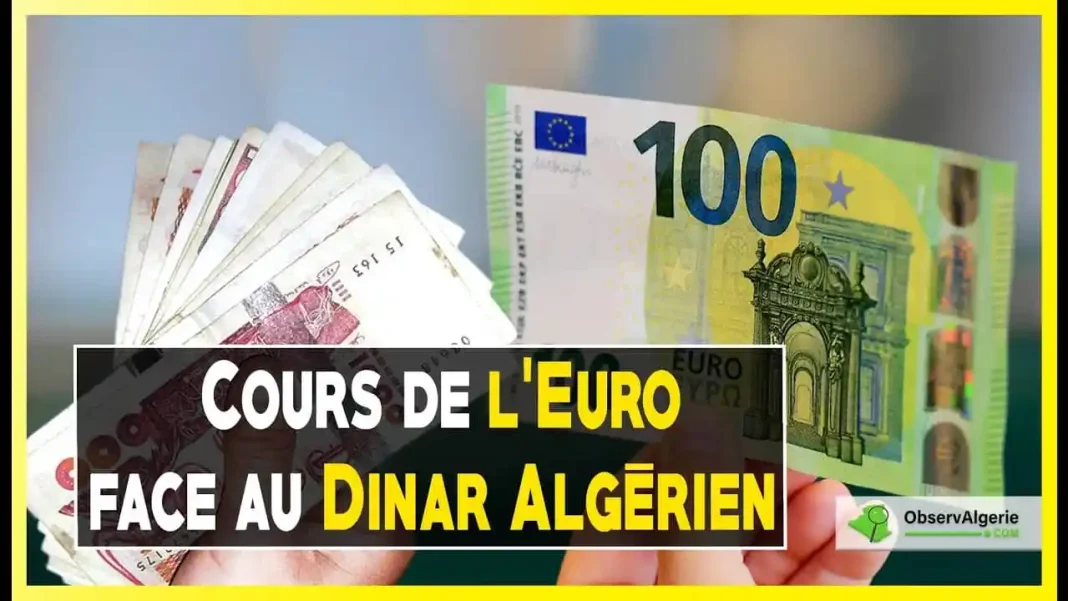 Taux de change du dinar algérien Billets de banque euro et dinar algérien, taux de change.