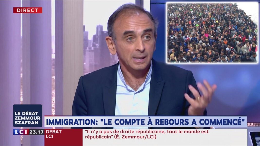 Eric Zemmour fait part de sa crainte face à une nouvelle arrivée massive des algériens en France Eric Zemmour lors d'un débat sur l'immigration en France.