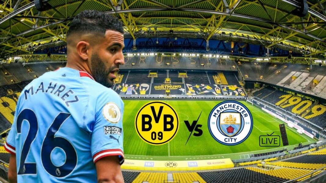 Man City – Dortmund : suivez le match de Mahrez en Ligue des Champions ici Riyad Mahrez en pleine action lors du match de Ligue des Champions.