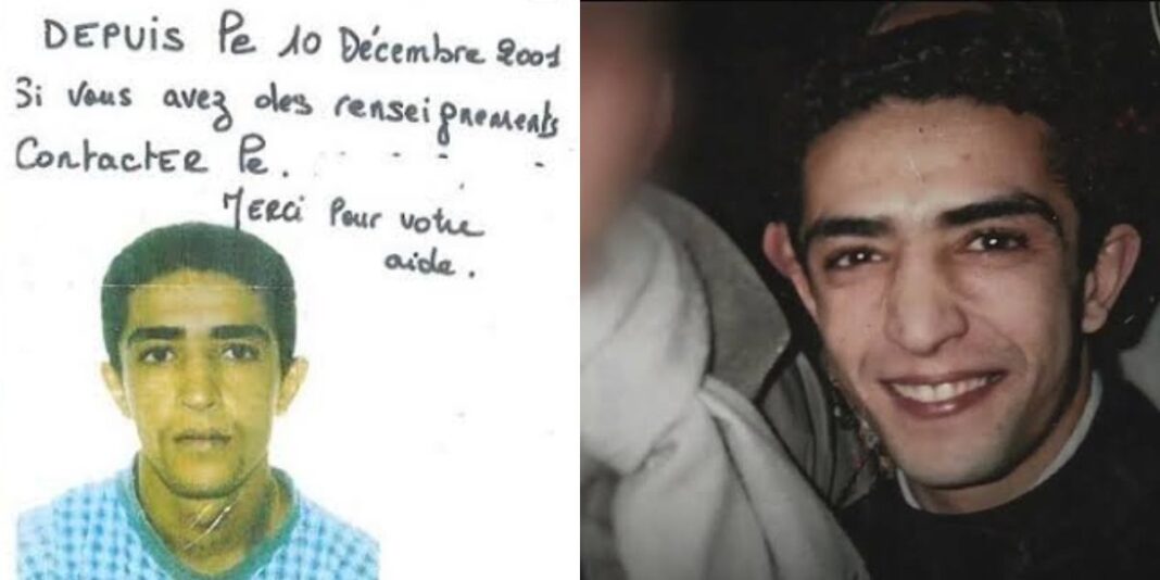 Jeune algérien victime d'agression en France Jeune homme algérien souriant, victime d'une agression en France.
