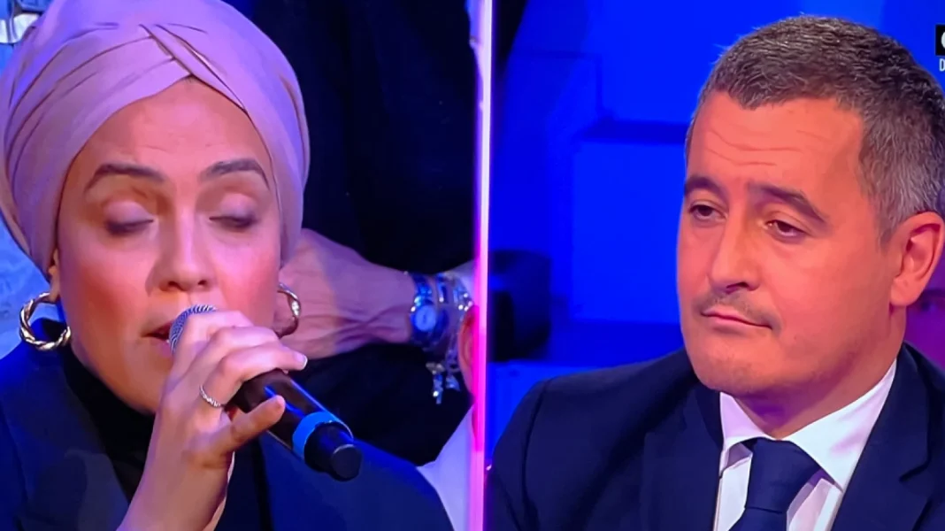 Voile en France… Débat houleux entre Darmanin et une journaliste algérienne Darmanin et une journaliste algérienne lors d'un débat télévisé.