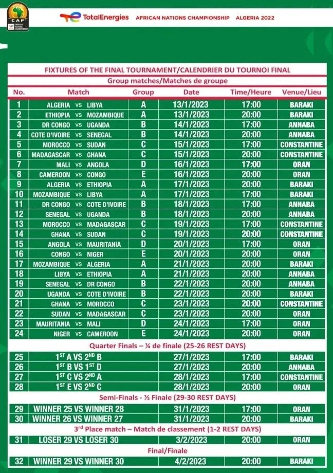 programme match