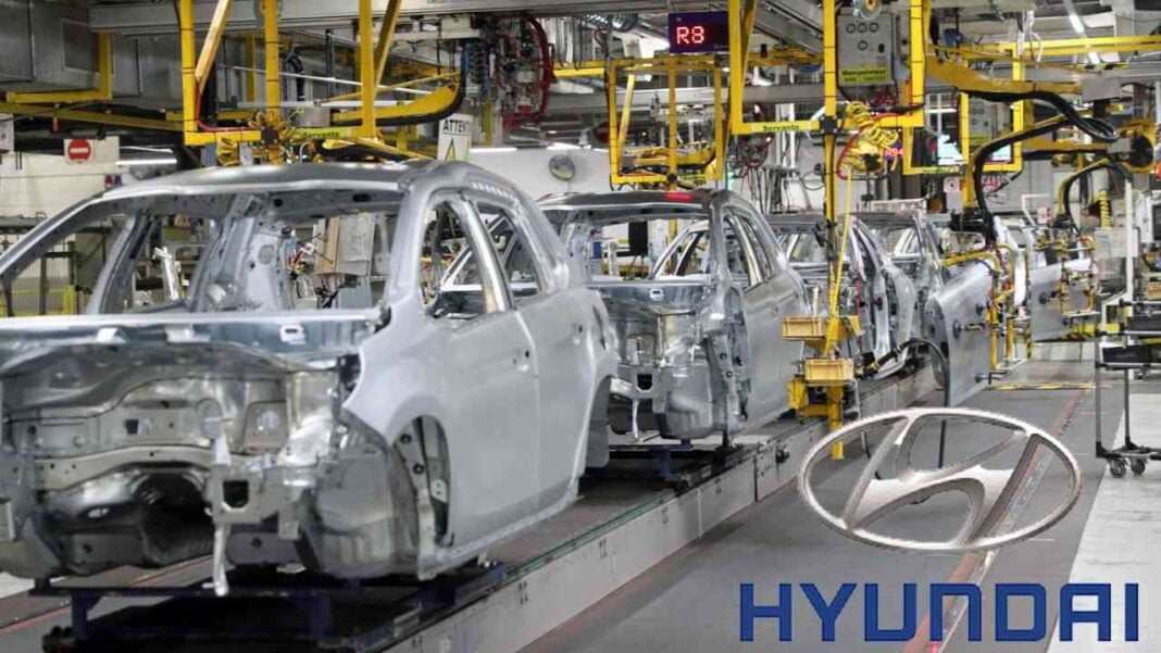 Découvrez la Bonne nouvelle dans le secteur automobile en Algérie avec Hyundai Chaîne de montage Hyundai avec voitures en construction en Algérie.