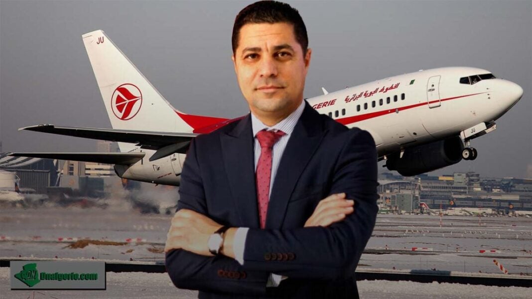 Air Algérie : Quatre hauts responsables devant la justice, suite à l’affaire des 15 avions Homme d'affaires en costume devant un avion d'Air Algérie.