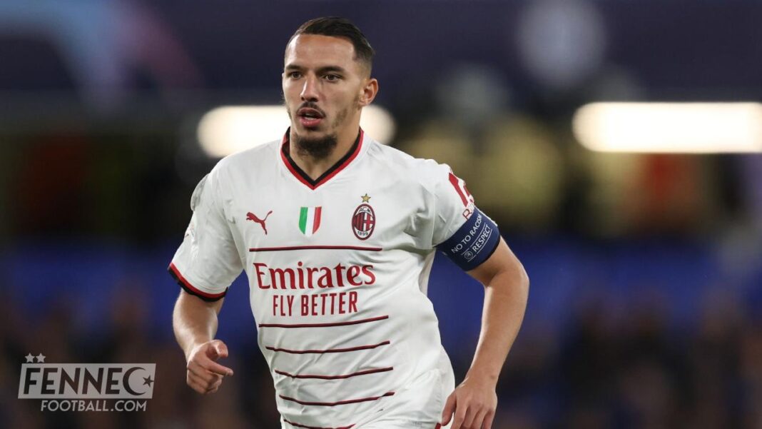 Bennacer en action avec l'AC Milan lors d'un match important.