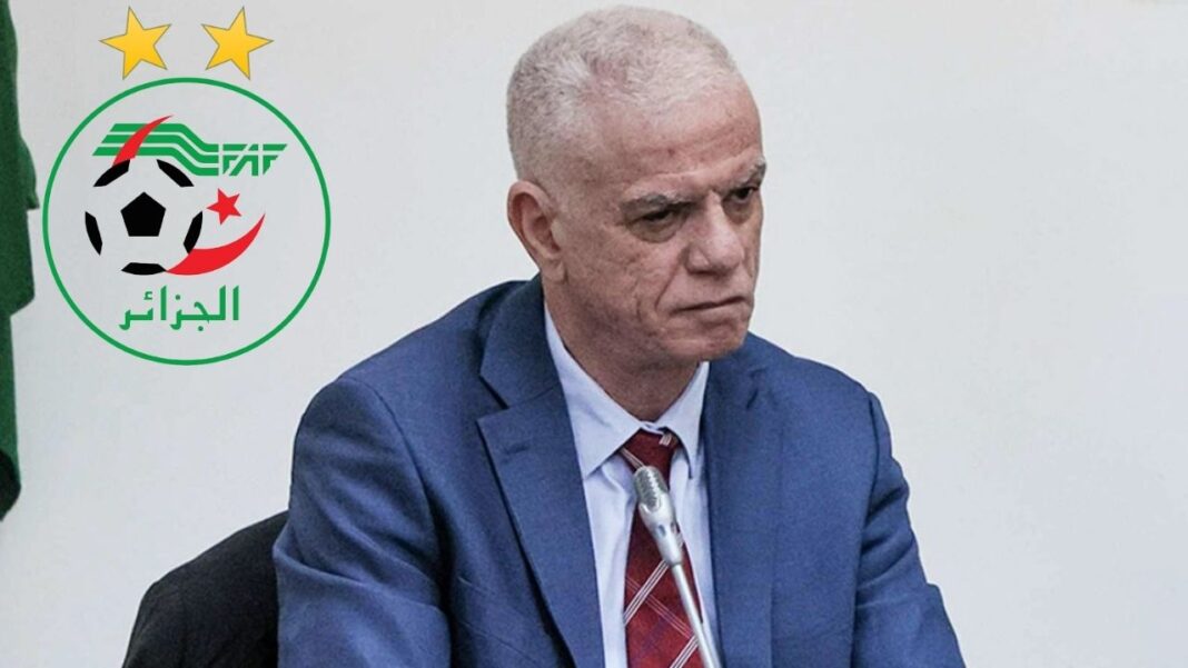 FAF : pourquoi Djahid Zefizef a démissionné ? Djahid Zefizef en costume lors d'une conférence officielle.
