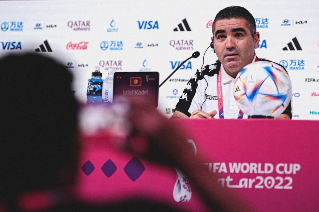 Tunisie: Jalel Kadri confiant avant l’Australie Jalel Kadri, entraîneur de football, lors d'une conférence avant l'Australie.