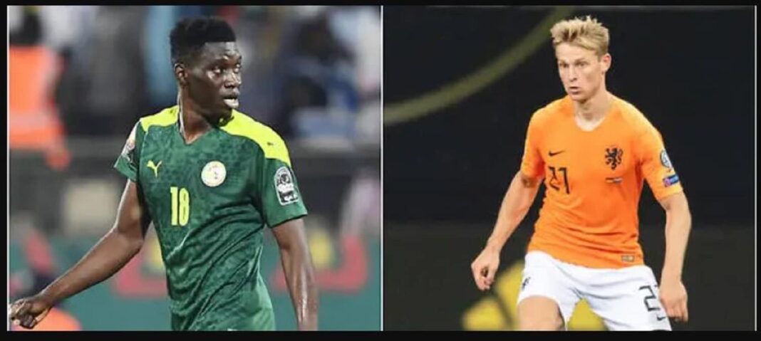 Coupe du monde 2022 : Sénégal – Pays-Bas à 17h, les compositions sont tombées Joueurs du Sénégal et des Pays-Bas lors de la Coupe du Monde 2022.