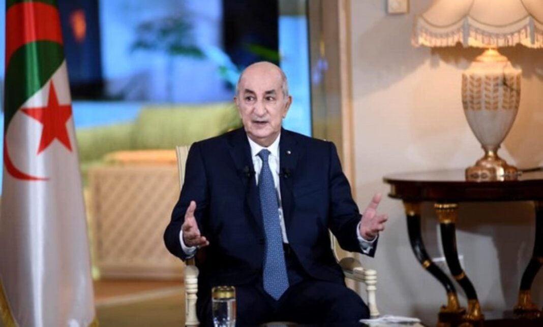 Tebboune lors du Sommet arabe Président Tebboune en interview lors du sommet arabe.