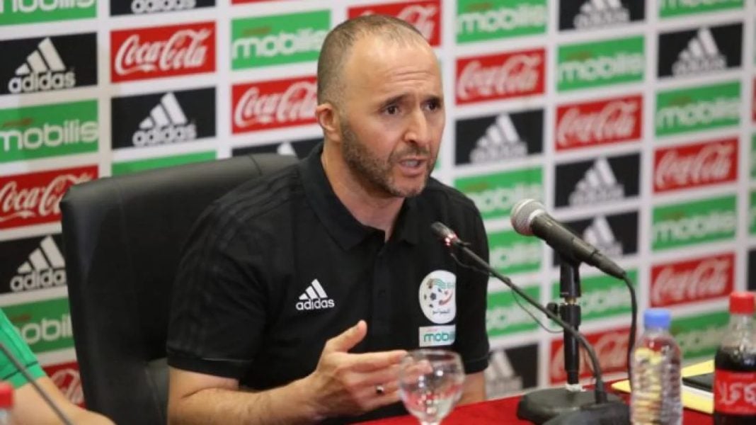 Algérie : Djamel Belmadi adresse un message au Maroc Djamel Belmadi lors d'une conférence de presse au Qatar.