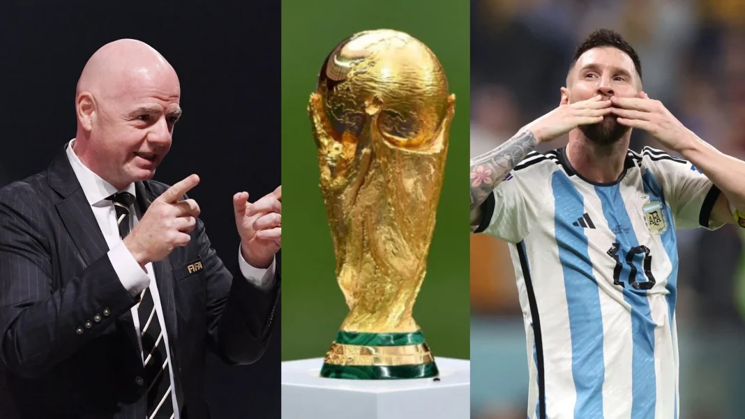 La vidéo qui prouve que Infantino et la FIFA voulaient le sacre de Messi Infantino et Messi, deux figures clés du football mondial.