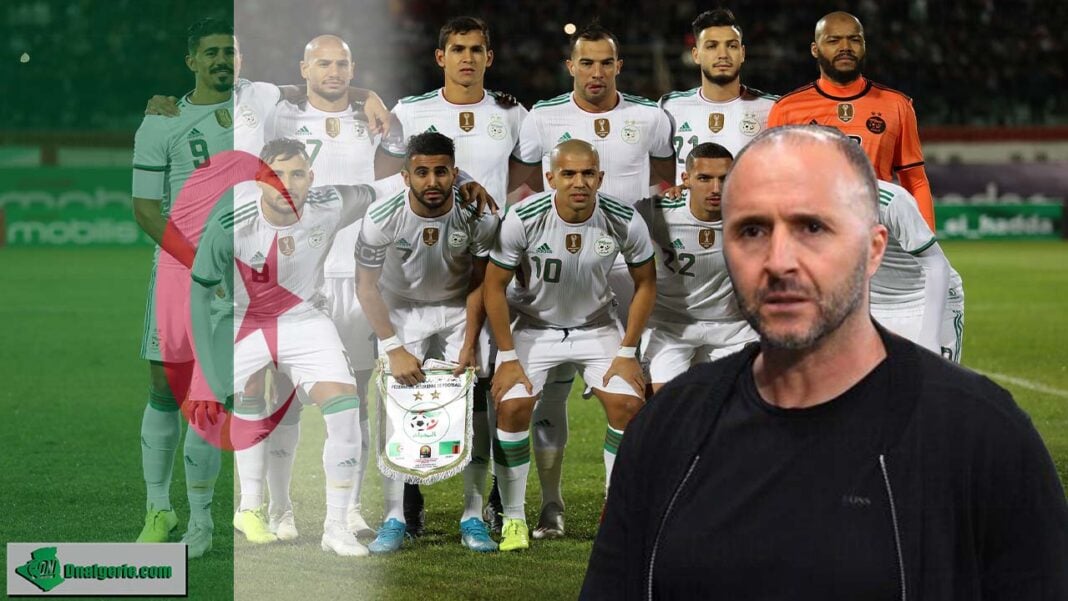 Foot: Les objectifs de Djamel Belmadi étalés Djamel Belmadi avec l'équipe nationale d'Algérie sur le terrain.