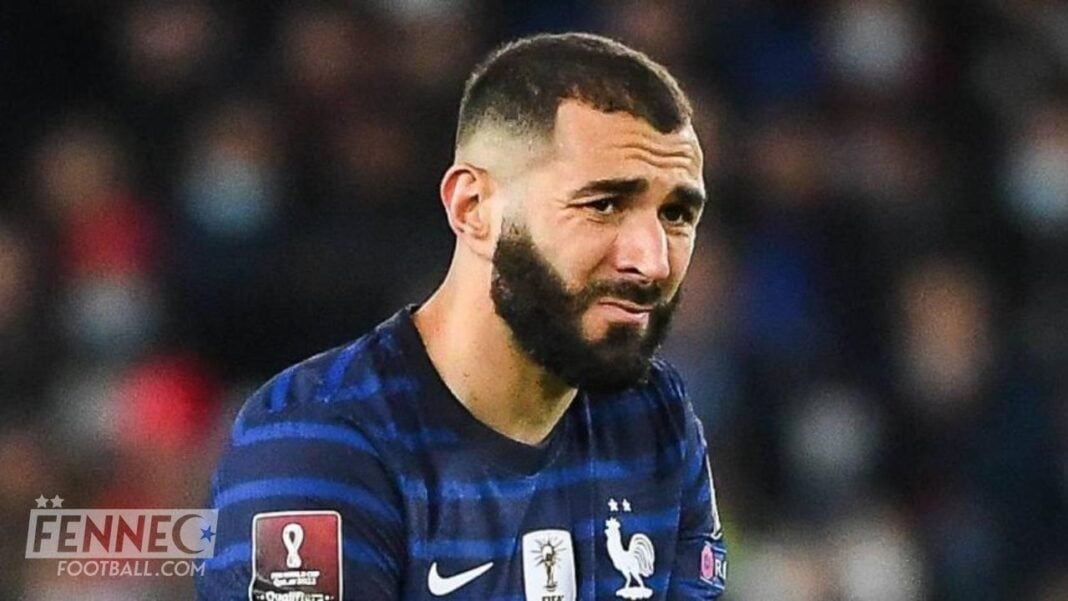 Benzema lance un message codé à l’équipe d’Algérie et aux binationaux Karim Benzema avec un message discret lors d'un match de football.