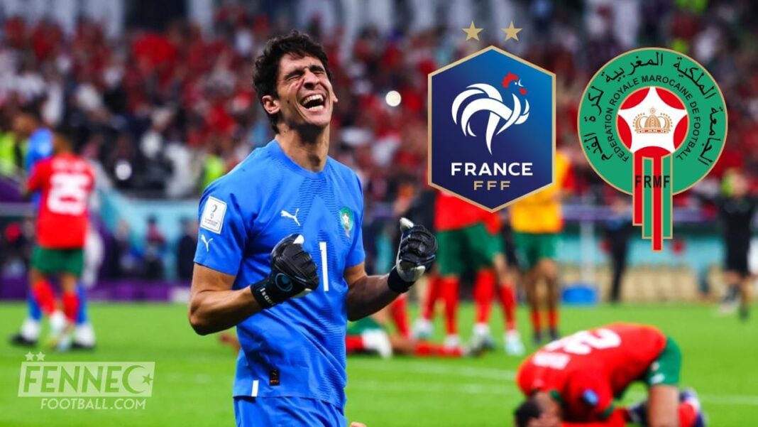 France Maroc : Découvrez l’incroyable avantage des Lions de l’Atlas Footballeur marocain en pleine célébration sur le terrain.