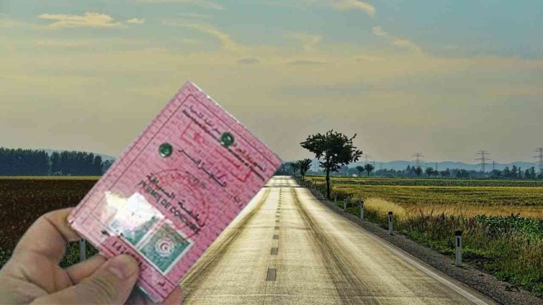 Permis de conduire en Algérie : le ministère de l’Intérieur met à jour le système de gestion Permis de conduire rose en main sur route rurale en Algérie.