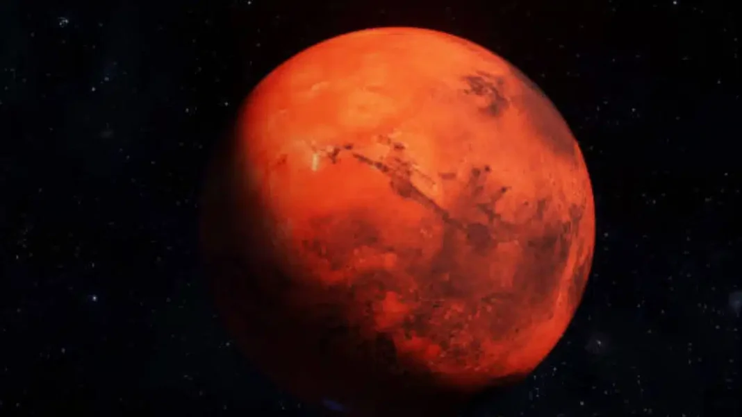 Algérie : un phénomène céleste attendu pour ce 8 décembre Image de Mars avec une surface rougeâtre et des détails de cratères.