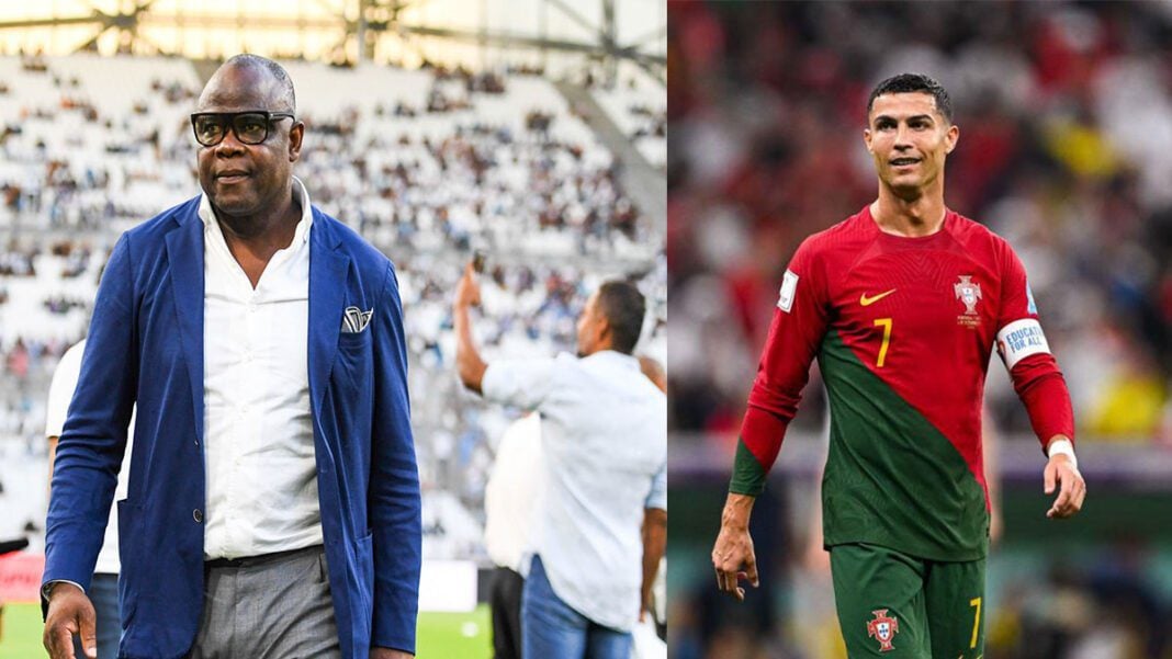 Ronaldo, en contact avec l’OM (Vidéo) Cristiano Ronaldo en maillot du Portugal lors d'un match.