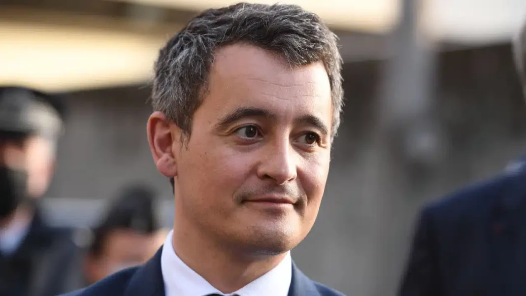 Gérald Darmanin, ministre français, lors d'une intervention publique.