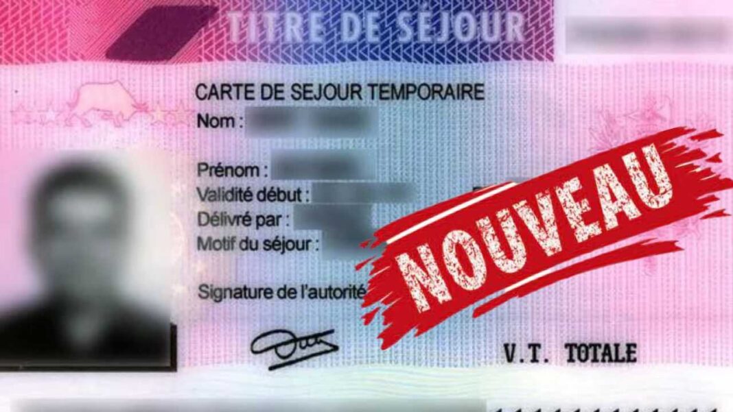 France/ Algériens : Le gouvernement Français durcit à nouveau l’obtention du titre de séjour Carte de séjour temporaire avec mention 'NOUVEAU' en rouge.