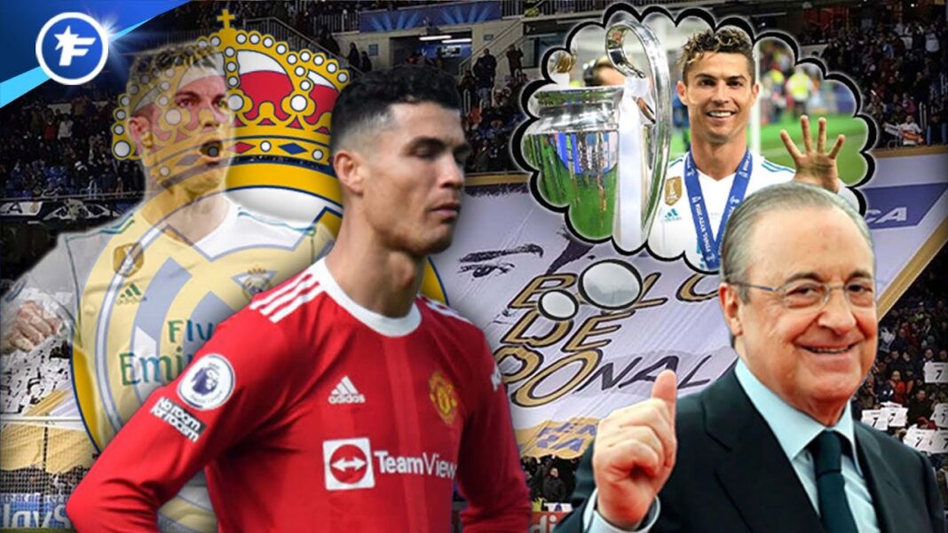 Officiel. Cristiano Ronaldo, de retour à Madrid Cristiano Ronaldo en célébration avec le Real Madrid lors d'un match.