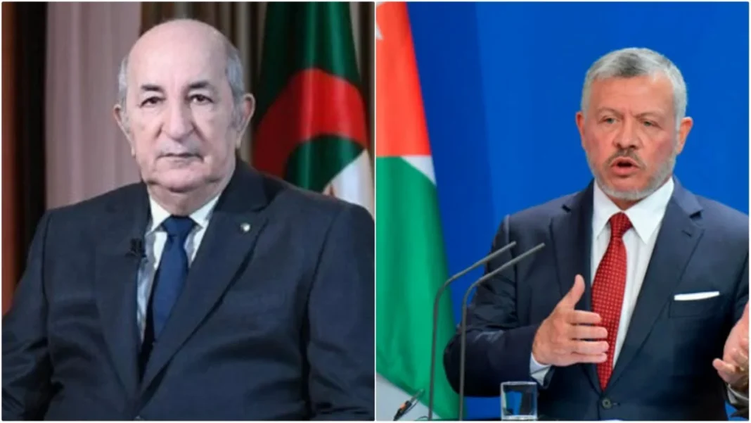 Le roi Abdallah II de Jordanie lors d'une visite officielle en Algérie.