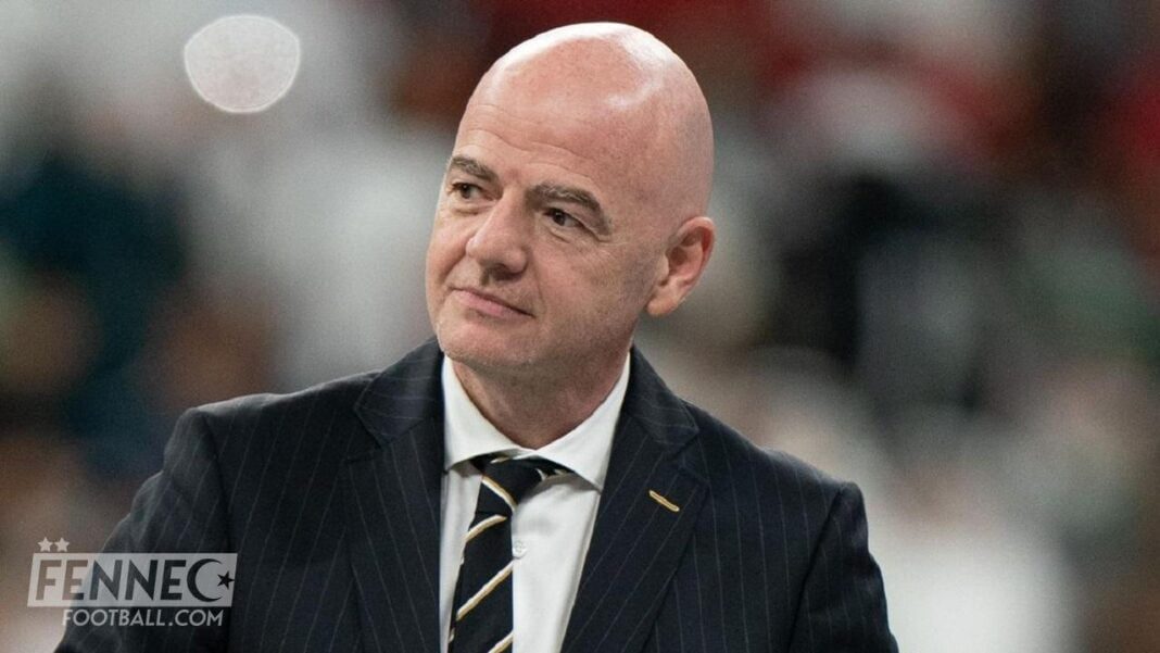 Gianni Infantino, président de la FIFA, lors d'un événement sportif important.