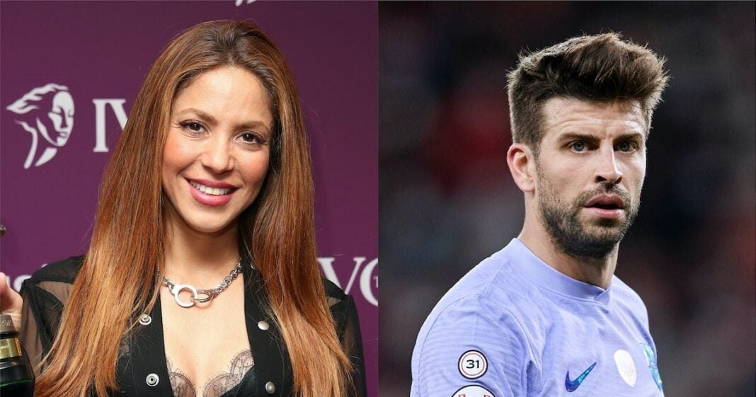 Photo de Shakira et Gerard Piqué lors d'un événement sportif.