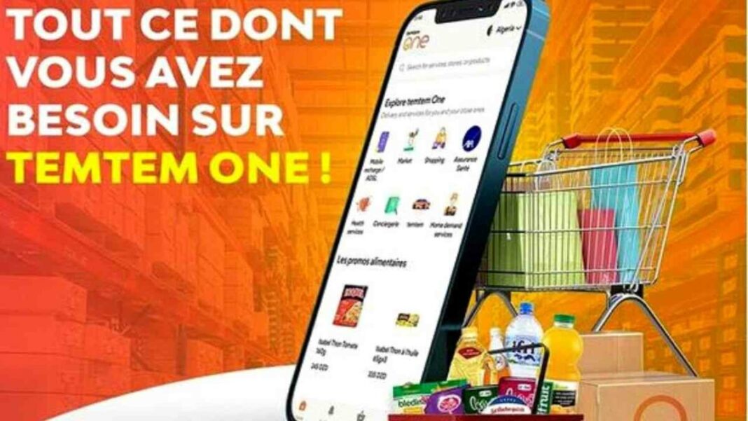 Temtem One : Allons à la découverte de l’application permettant à la diaspora algérienne de gâter leurs proches en Algérie. Capture d'écran de l'application Temtem One avec panier d'achats.