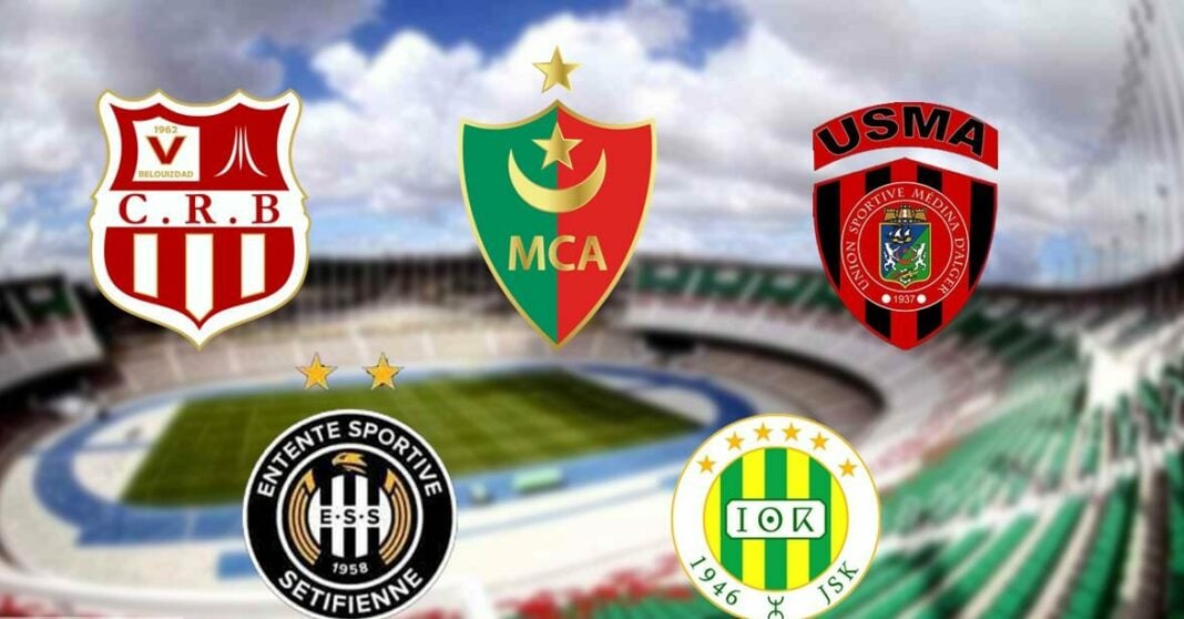 Acerbe! Aucun club algérien dans le Top 50 mondial Logo de clubs algériens et maghrébins de football.