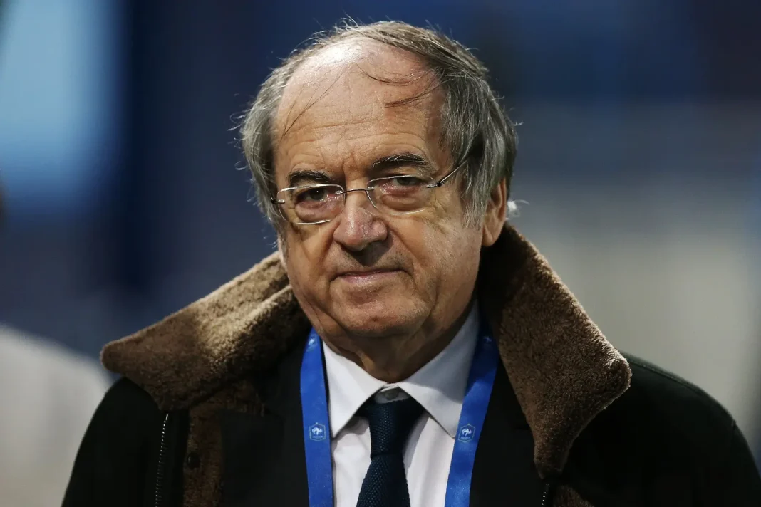 Affaire Zidane: Surement que Le Graët avait bu ! Le Graët lors d'une conférence, expression sérieuse.