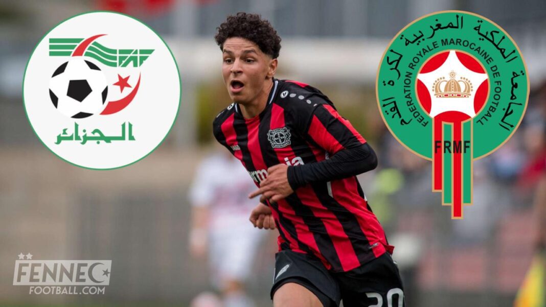 Aymen Aourir joue pour le Maroc Aymen Aourir en action lors d'un match de football international.