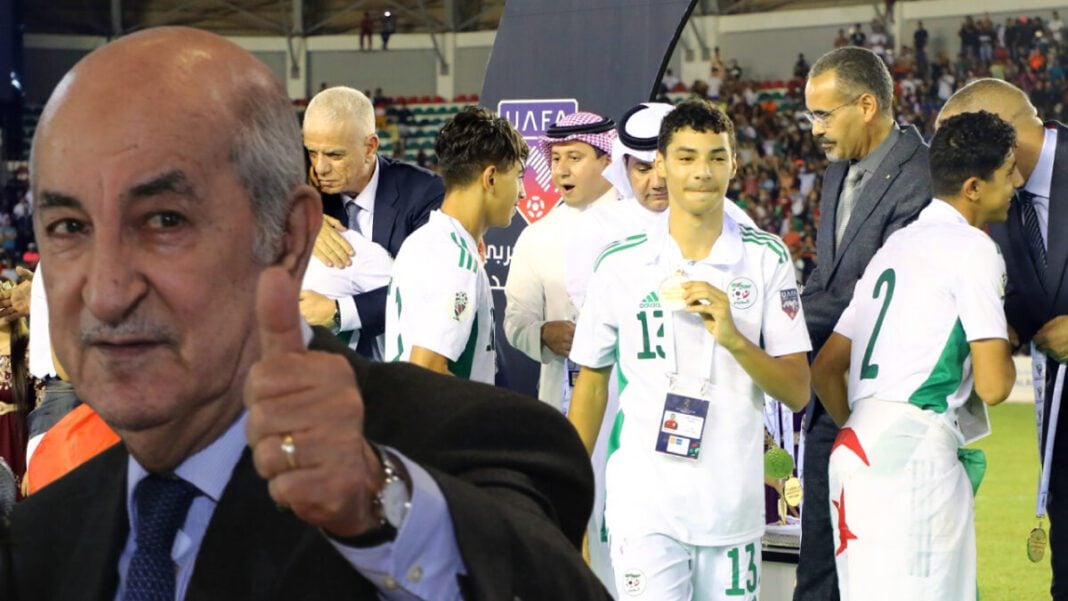 CHAN 2022 : Tebboune et le général Changeriha félicitent les fennecs Tebboune et Changeriha félicitent les Fennecs après leur victoire.