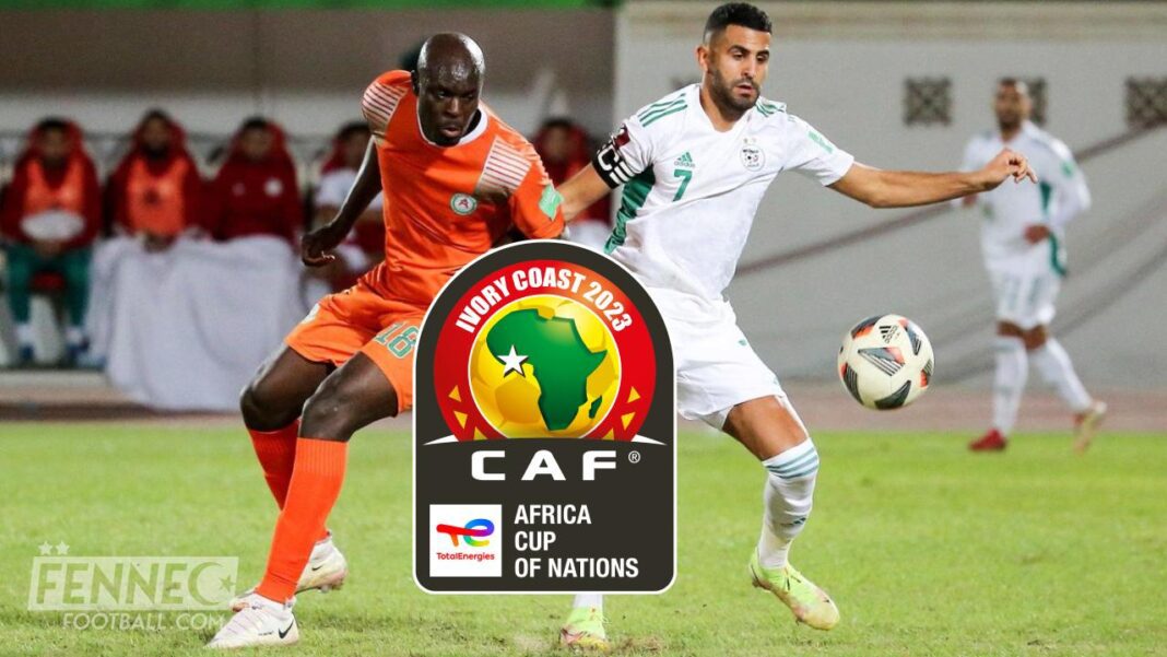 Joueurs de football en action lors de la Coupe d'Afrique des Nations 2023.