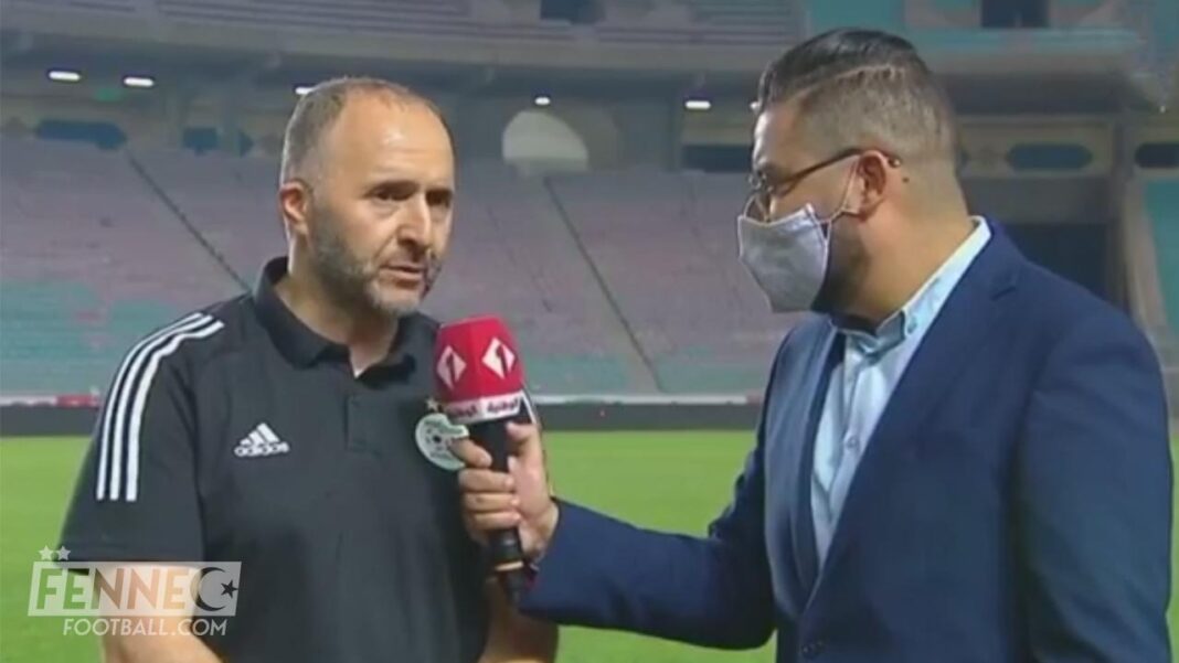 Inédit ! Voici le sublime présent de Djamel Belmadi à la Tunisie Djamel Belmadi donne un cadeau à la Tunisie lors d'une interview.