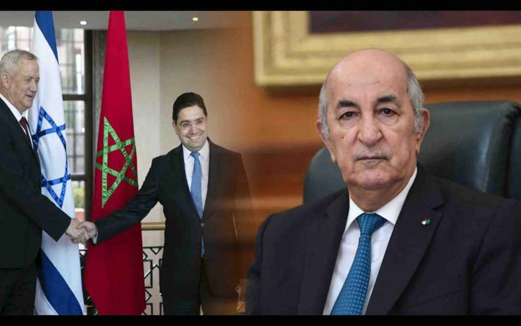 Union africaine : Incroyable, Israël tente à nouveau de corrompre des pays africains pour obtenir une adhésion, malgré l’opposition de l’Algérie Hommes politiques en réunion avec drapeaux marocain et israélien en arrière-plan.