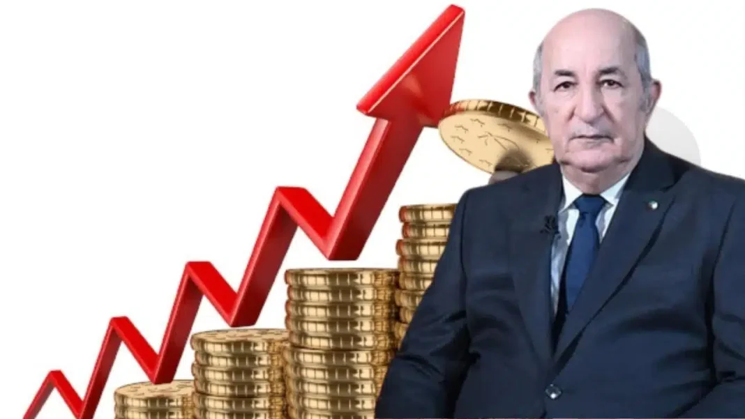 Homme d'affaires avec graphique de croissance et pièces de monnaie.